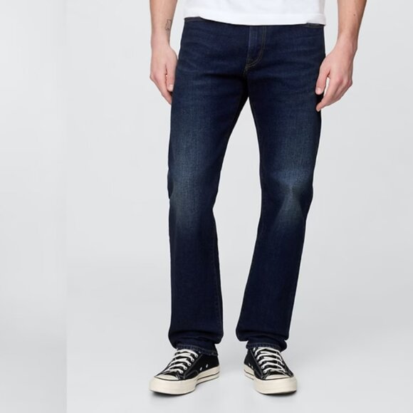 GAP Men's Blue Straight Leg Dark Denim Jeans 34x30 - Picture 10 of 10